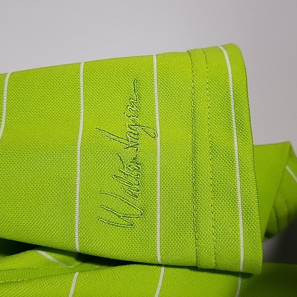 Walter Hagen Mens Neon green Polo Golf Shirt Hydro Dri Large - Picture 4 of 5